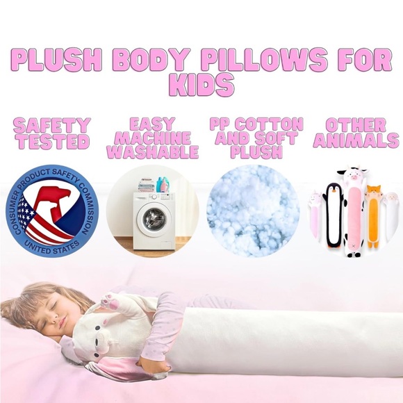 ✨Cuddle Paws White Bunny Body Pillow✨ - Picture 5 of 8